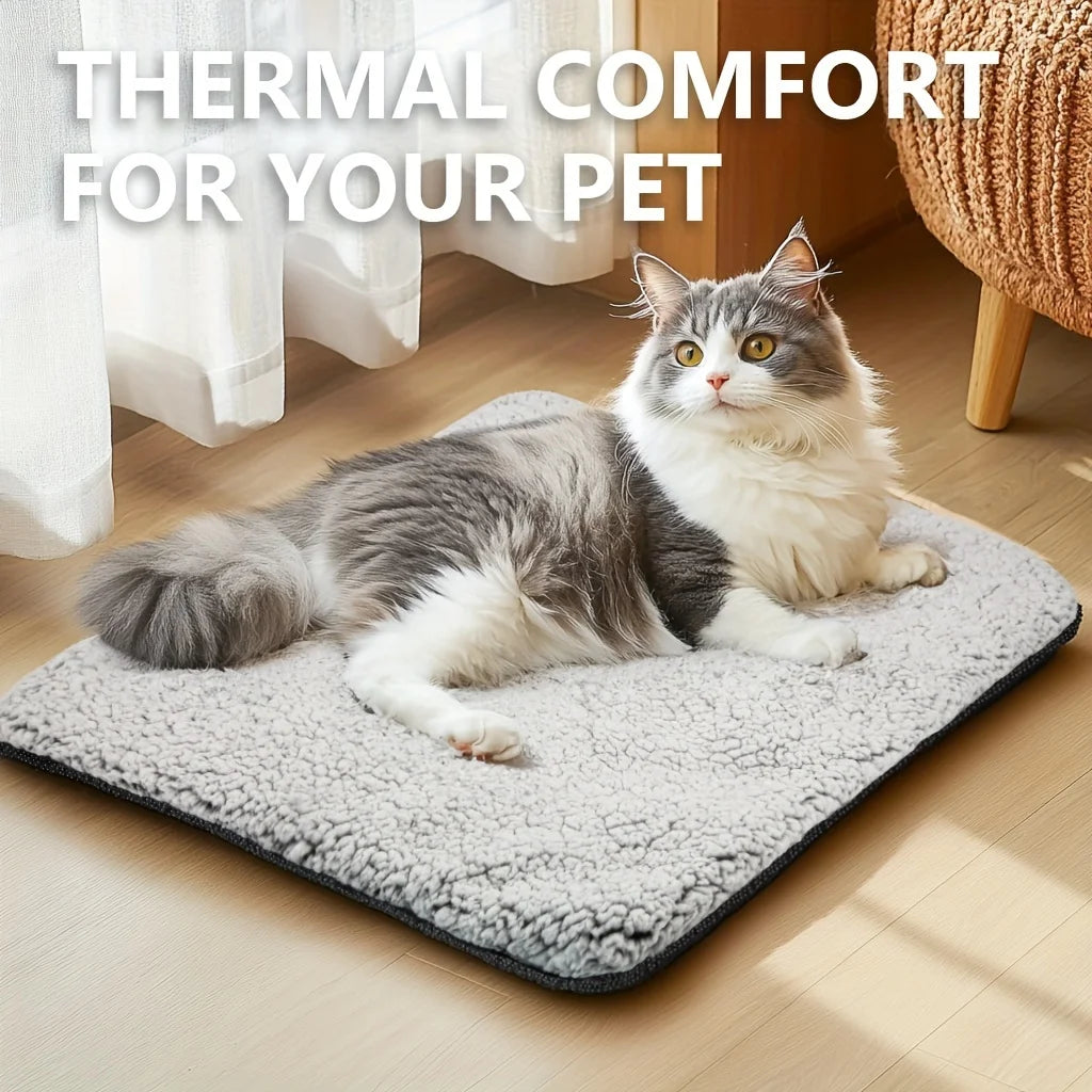 Self-Heating Pet Bed Pad with Thermal Reflective Core
