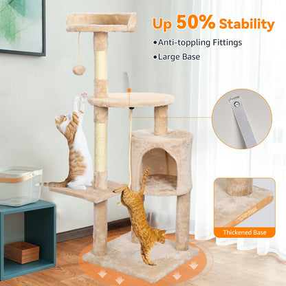 Multi-Level Cat Tree Tower Condo With Scratching Posts