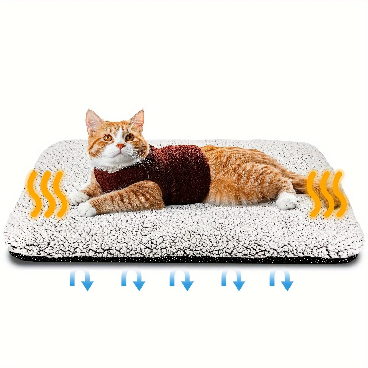 Self-Heating Pet Bed Pad with Thermal Reflective Core