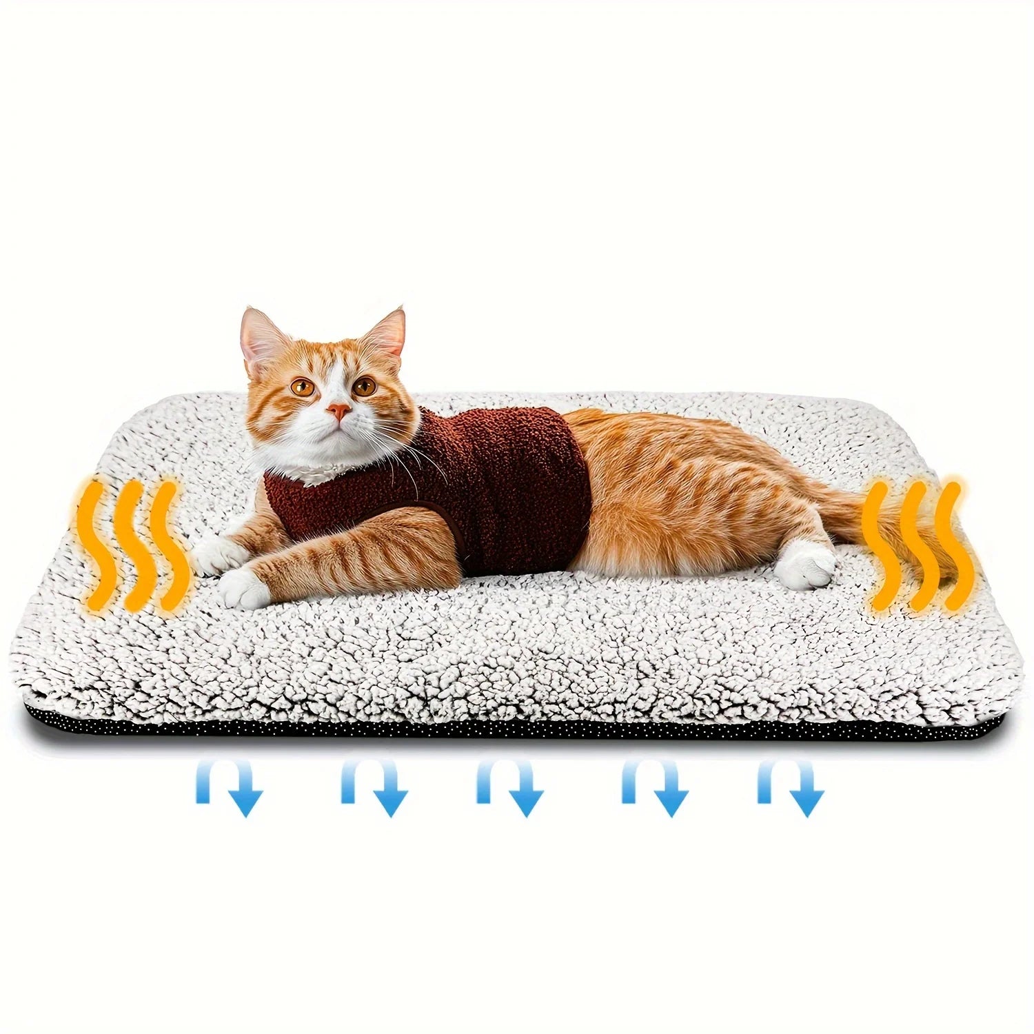 Self-Heating Pet Bed Pad with Thermal Reflective Core