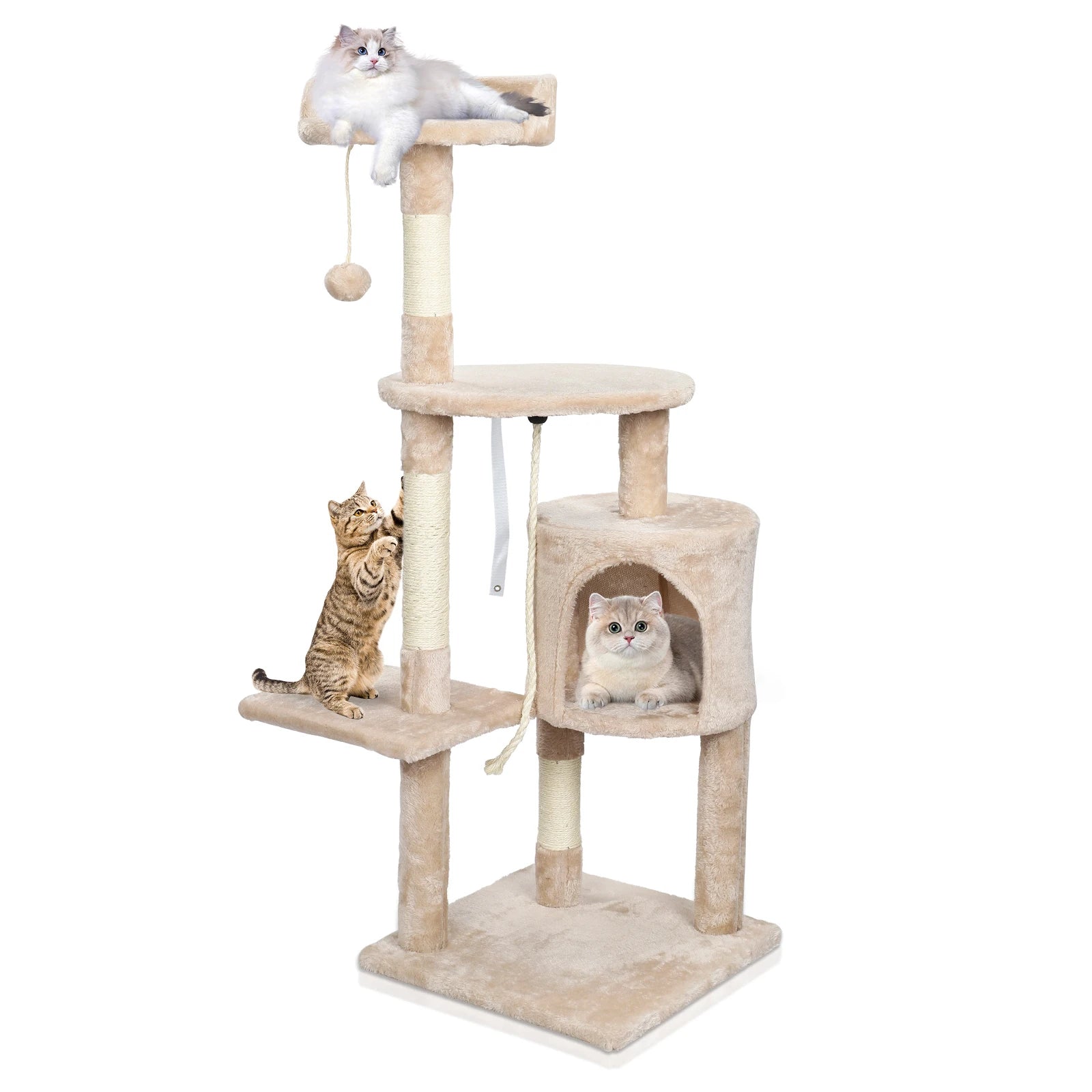 Multi-Level Cat Tree Tower Condo With Scratching Posts