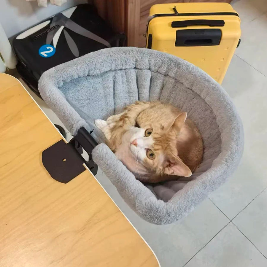 Folding Cat Desk Hammock Bed With Space-Saving Design