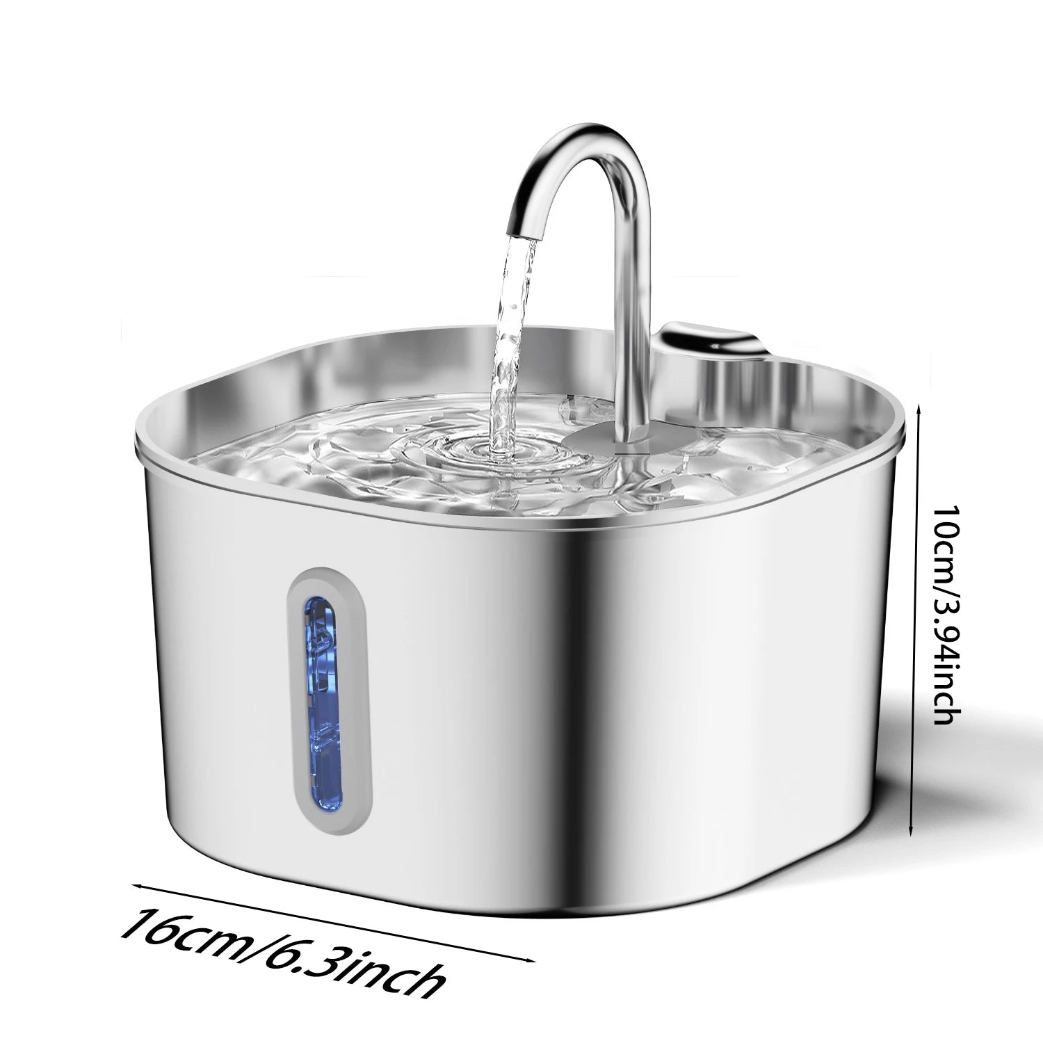 Stainless Steel Automatic Pet Water Fountain 2.2L