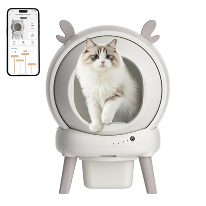 Smart Self-Cleaning Cat Litter Box With App Control