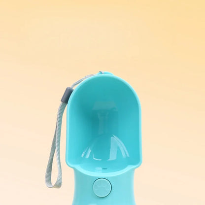 Portable Pet Water Bottle With Built-In Food Container