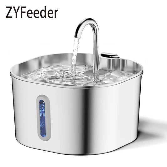 Stainless Steel Automatic Pet Water Fountain 2.2L