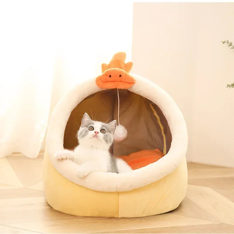 Soft Cotton Cat Bed Mat – Breathable, Cozy Lounger