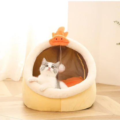 Soft Cotton Cat Bed Mat – Breathable, Cozy Lounger
