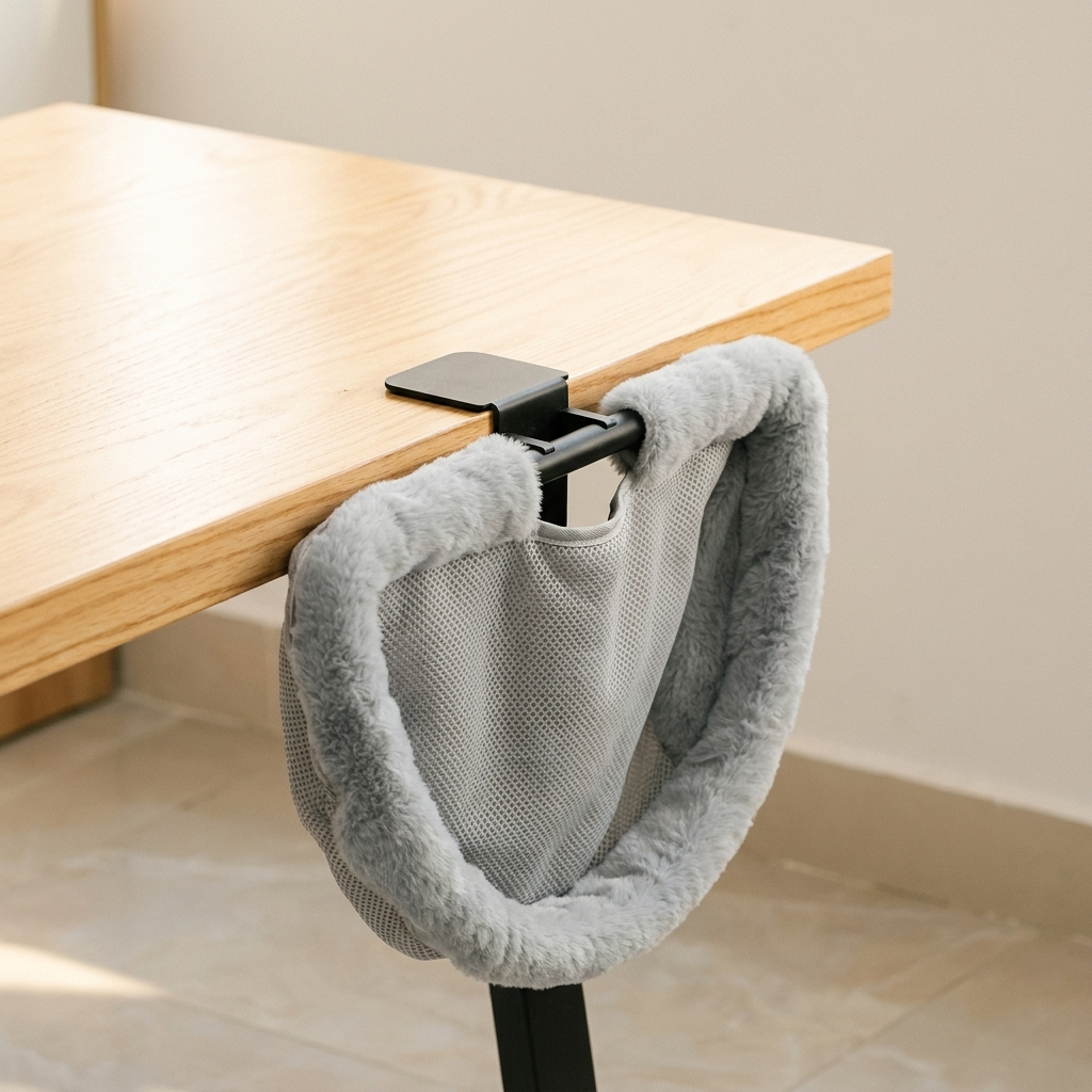PurrPerch Folding Cat Desk Hammock Bed With Space-Saving Design